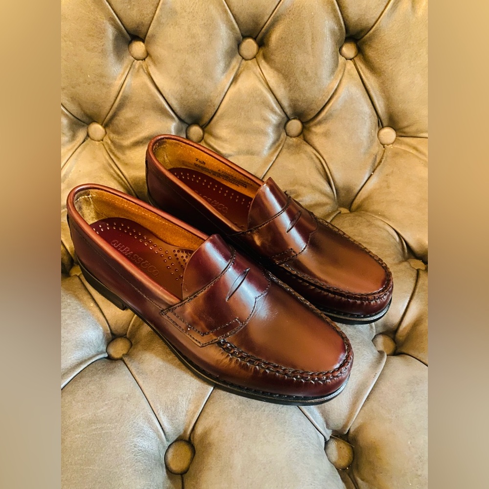 G.H. Bass & Co. Brown Leather Penny Loafers